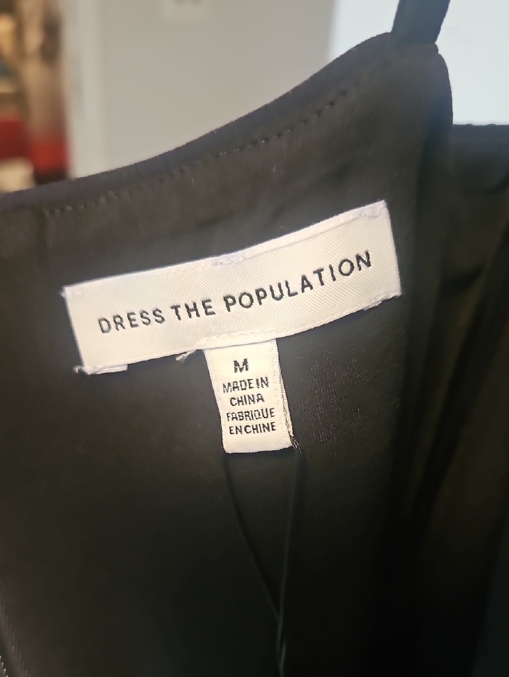 Dress the Population Black/Pink Evening Slip Dress Size M - Picture 5 of 9